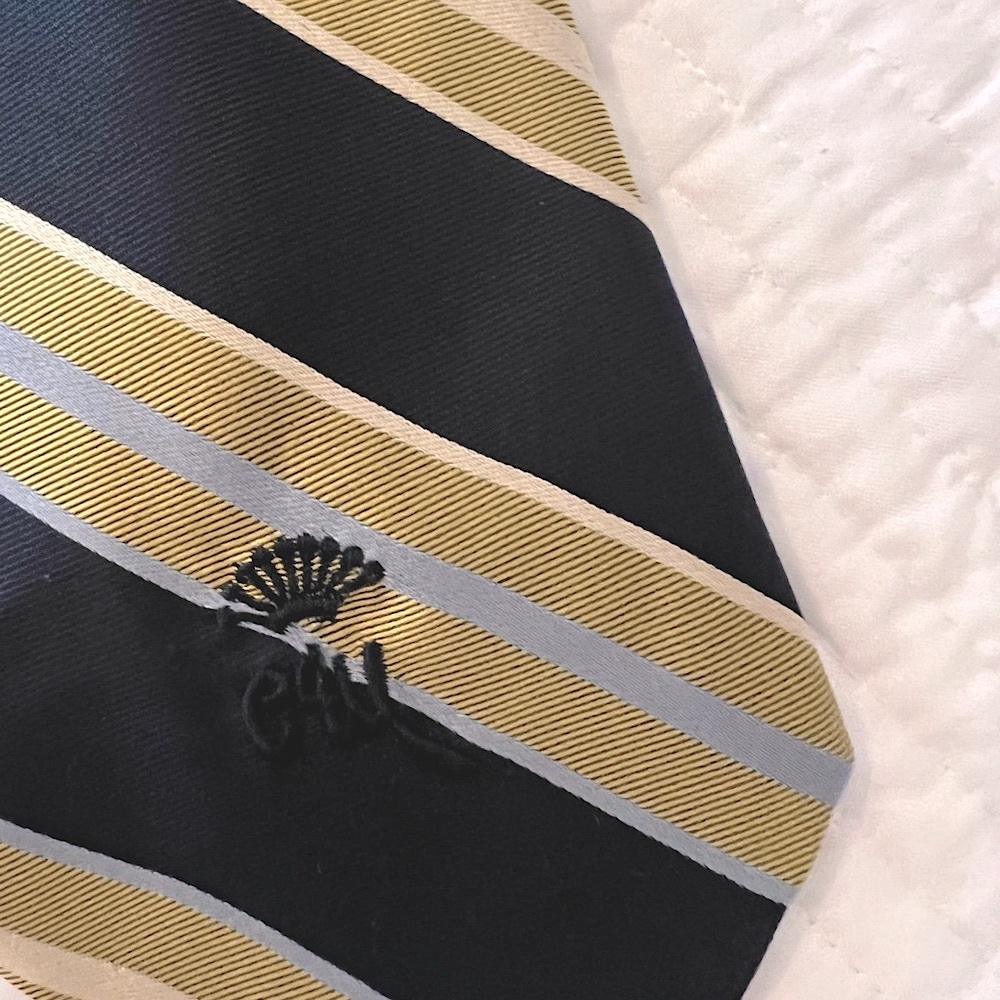 vintage woolf brothers necktie stripe Countess Wara